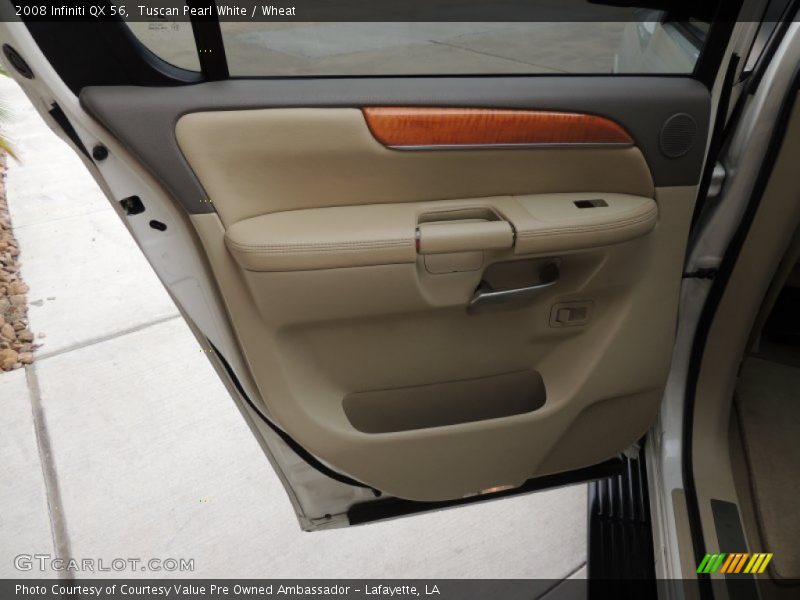 Tuscan Pearl White / Wheat 2008 Infiniti QX 56