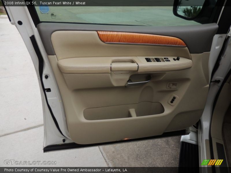 Tuscan Pearl White / Wheat 2008 Infiniti QX 56