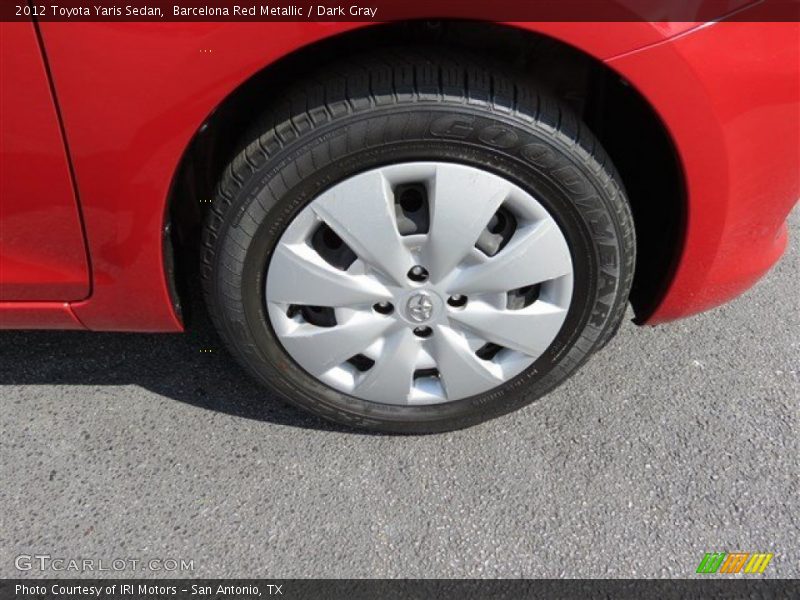 Barcelona Red Metallic / Dark Gray 2012 Toyota Yaris Sedan