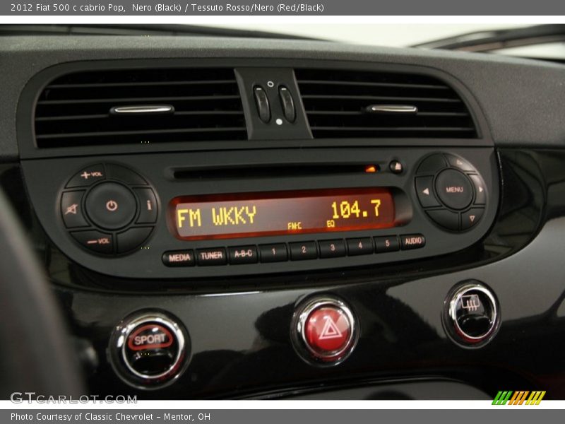 Audio System of 2012 500 c cabrio Pop
