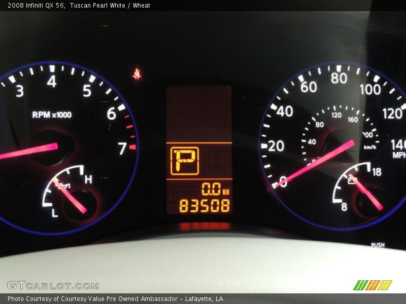 Tuscan Pearl White / Wheat 2008 Infiniti QX 56