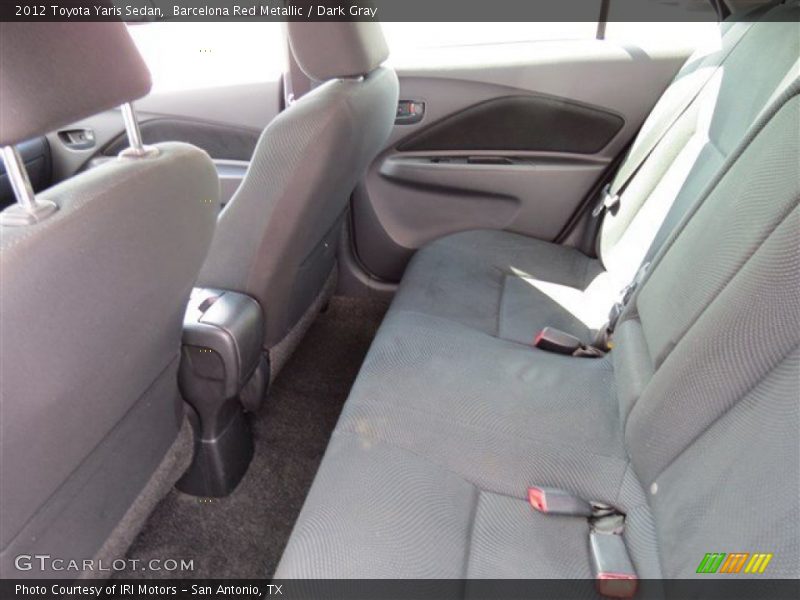 Barcelona Red Metallic / Dark Gray 2012 Toyota Yaris Sedan