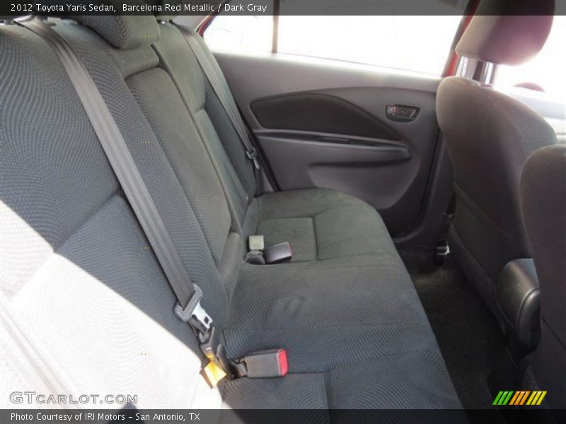 Barcelona Red Metallic / Dark Gray 2012 Toyota Yaris Sedan