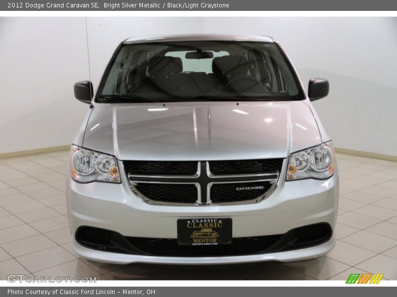 Bright Silver Metallic / Black/Light Graystone 2012 Dodge Grand Caravan SE