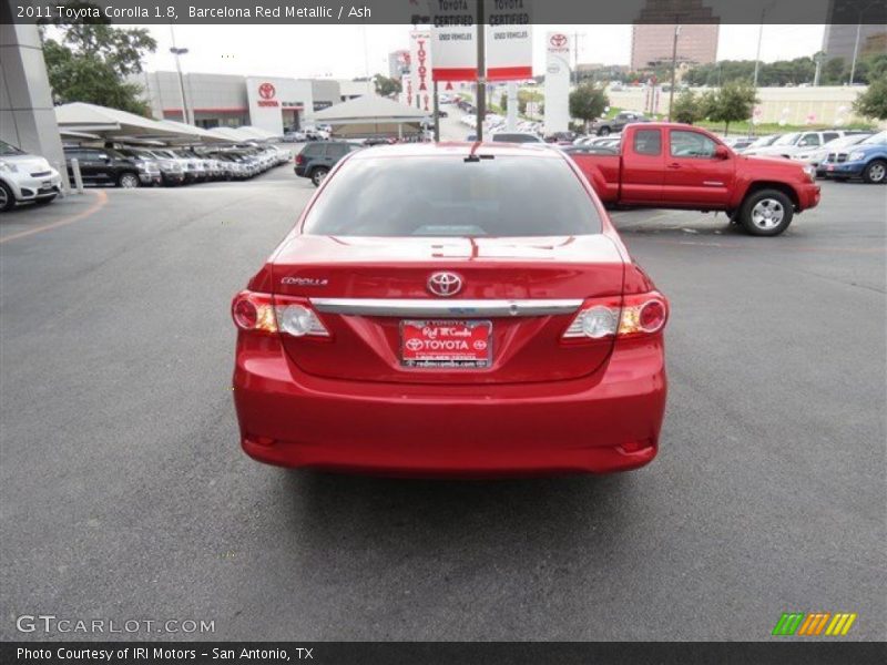 Barcelona Red Metallic / Ash 2011 Toyota Corolla 1.8