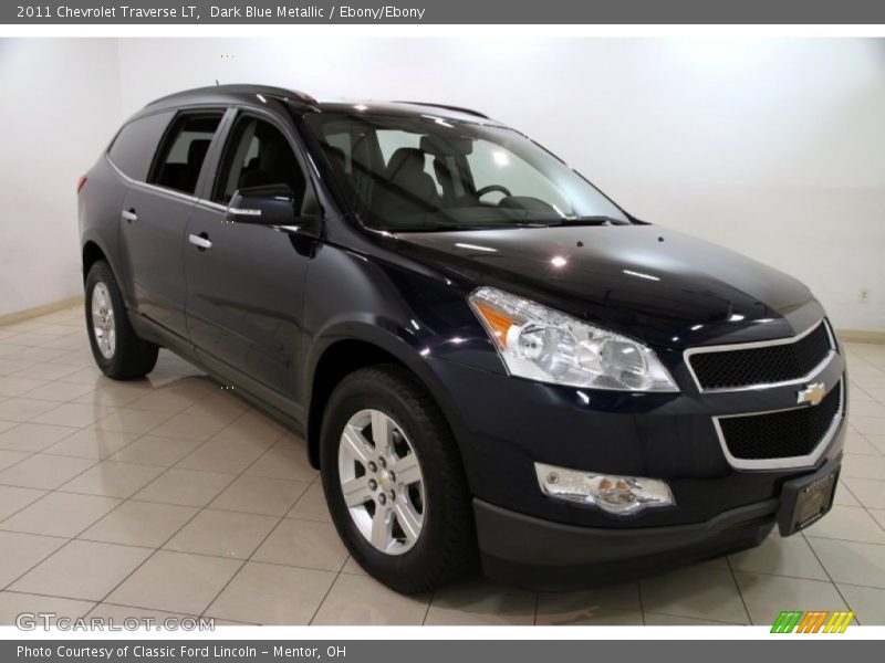 Dark Blue Metallic / Ebony/Ebony 2011 Chevrolet Traverse LT