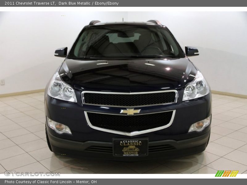 Dark Blue Metallic / Ebony/Ebony 2011 Chevrolet Traverse LT