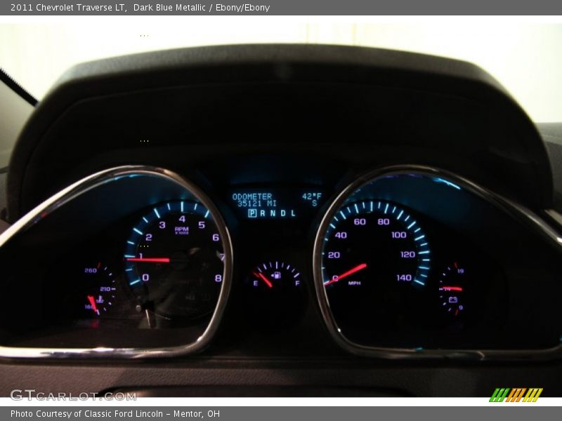 Dark Blue Metallic / Ebony/Ebony 2011 Chevrolet Traverse LT