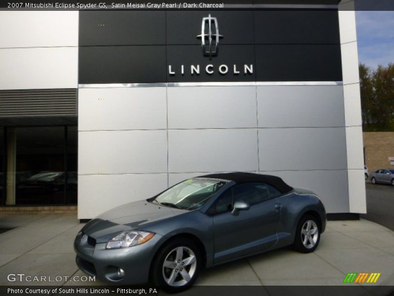 Satin Meisai Gray Pearl / Dark Charcoal 2007 Mitsubishi Eclipse Spyder GS