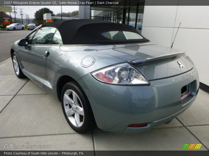 Satin Meisai Gray Pearl / Dark Charcoal 2007 Mitsubishi Eclipse Spyder GS