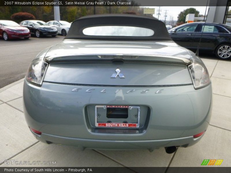 Satin Meisai Gray Pearl / Dark Charcoal 2007 Mitsubishi Eclipse Spyder GS
