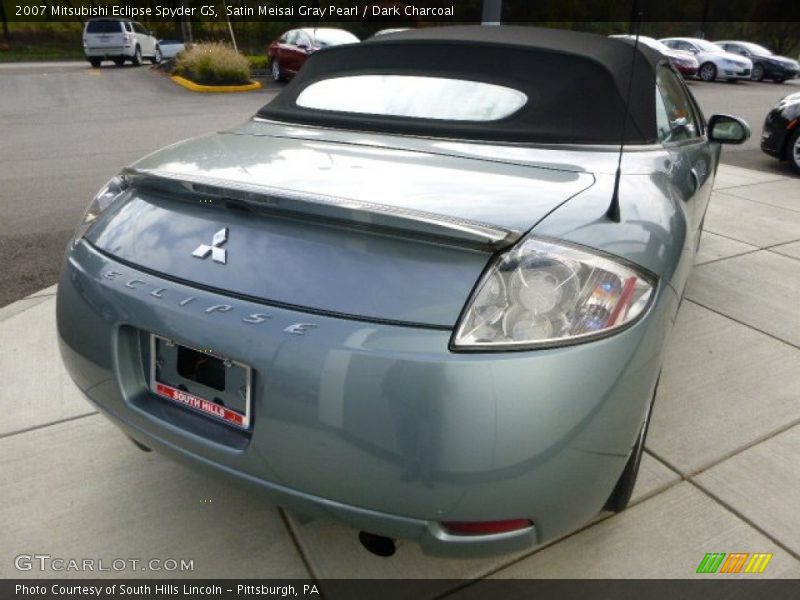 Satin Meisai Gray Pearl / Dark Charcoal 2007 Mitsubishi Eclipse Spyder GS