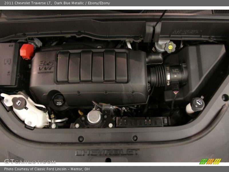 Dark Blue Metallic / Ebony/Ebony 2011 Chevrolet Traverse LT