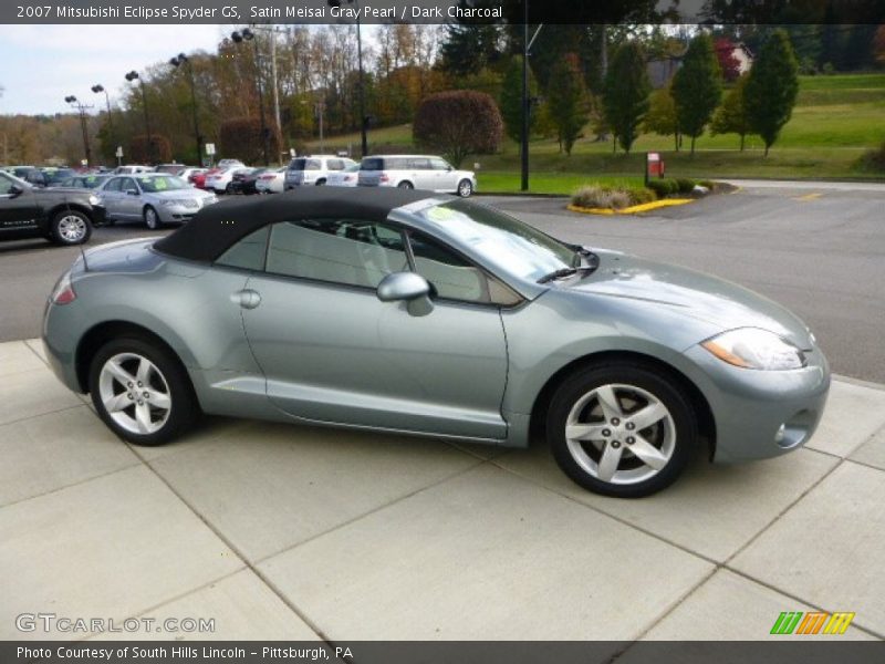 Satin Meisai Gray Pearl / Dark Charcoal 2007 Mitsubishi Eclipse Spyder GS