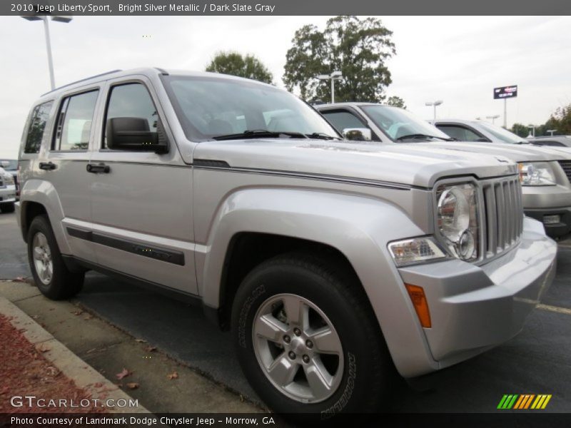 Bright Silver Metallic / Dark Slate Gray 2010 Jeep Liberty Sport