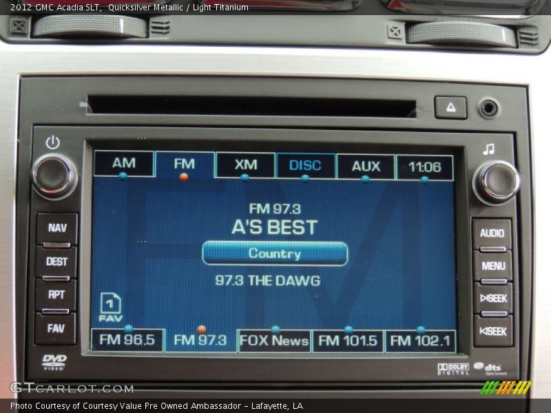 Quicksilver Metallic / Light Titanium 2012 GMC Acadia SLT