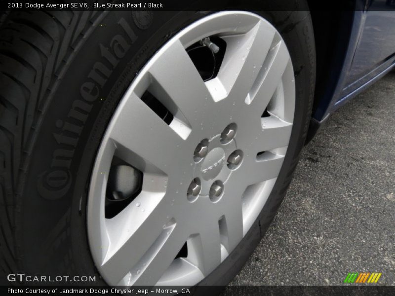 Blue Streak Pearl / Black 2013 Dodge Avenger SE V6