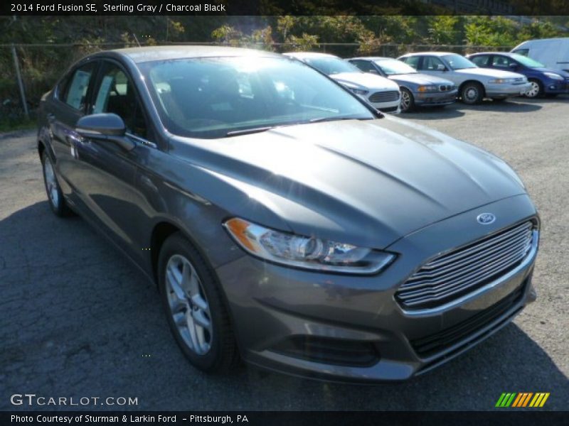 Sterling Gray / Charcoal Black 2014 Ford Fusion SE