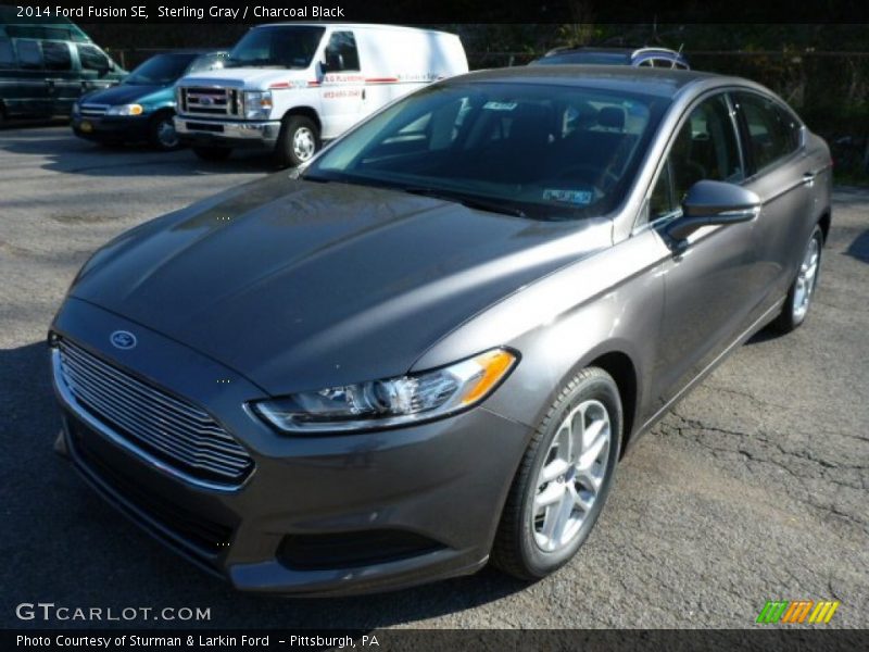 Sterling Gray / Charcoal Black 2014 Ford Fusion SE