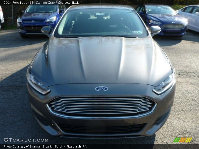 Sterling Gray / Charcoal Black 2014 Ford Fusion SE