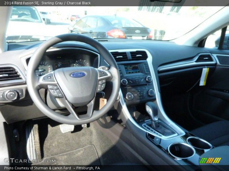 Sterling Gray / Charcoal Black 2014 Ford Fusion SE