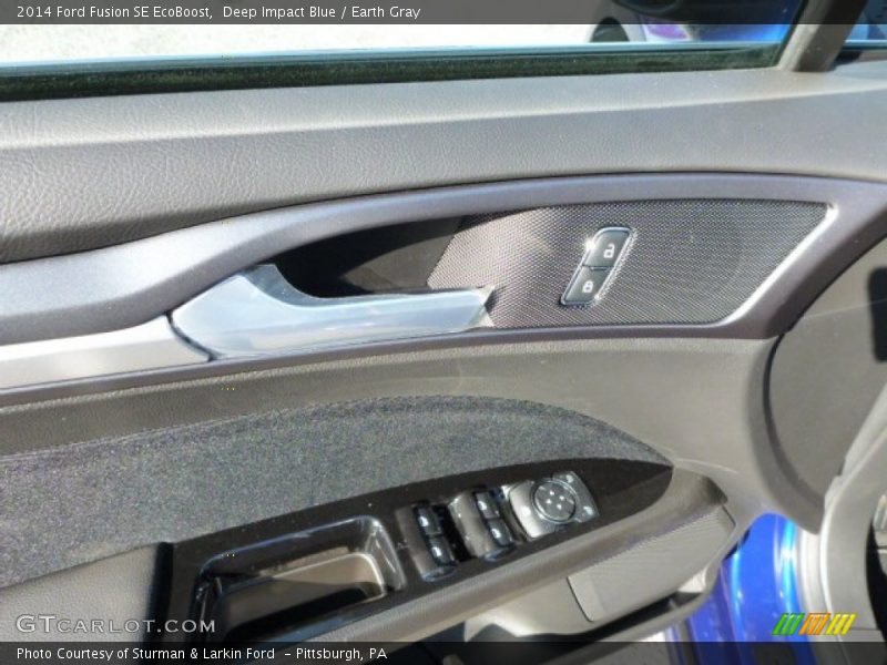 Deep Impact Blue / Earth Gray 2014 Ford Fusion SE EcoBoost