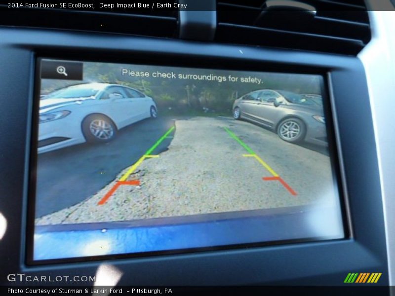 Deep Impact Blue / Earth Gray 2014 Ford Fusion SE EcoBoost