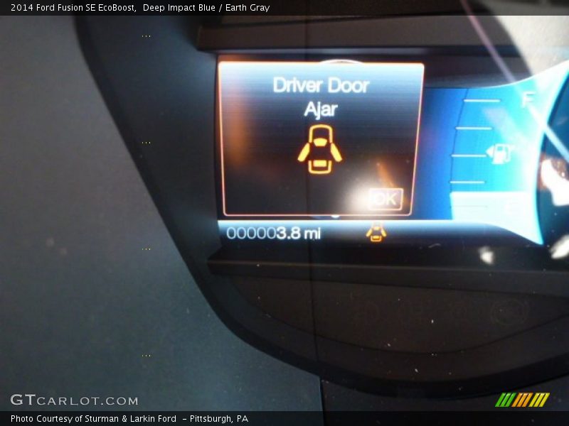 Deep Impact Blue / Earth Gray 2014 Ford Fusion SE EcoBoost