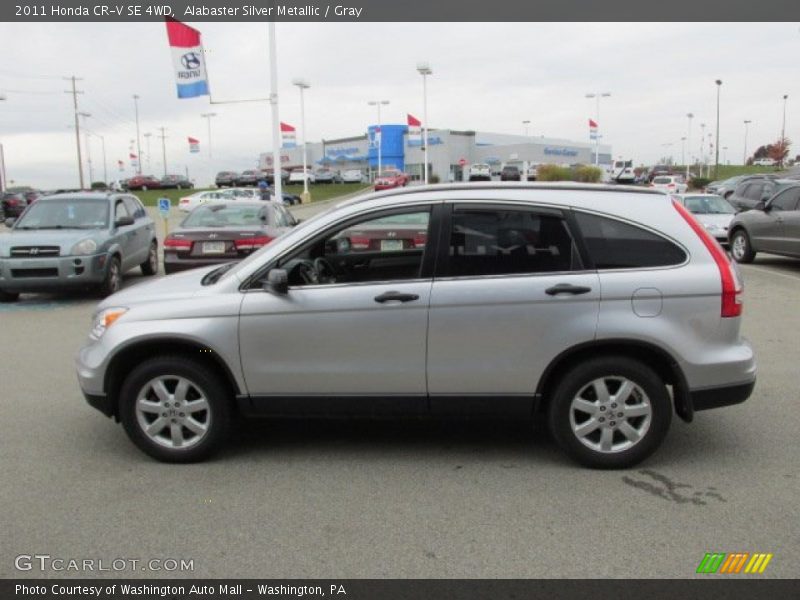 Alabaster Silver Metallic / Gray 2011 Honda CR-V SE 4WD
