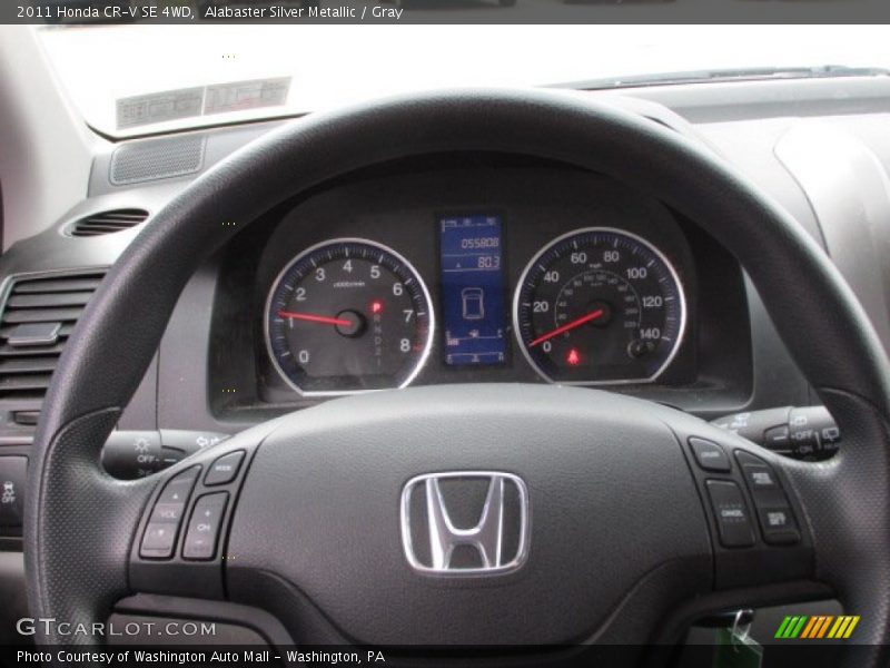 Alabaster Silver Metallic / Gray 2011 Honda CR-V SE 4WD