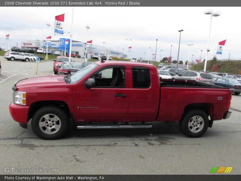 Victory Red / Ebony 2008 Chevrolet Silverado 1500 Z71 Extended Cab 4x4