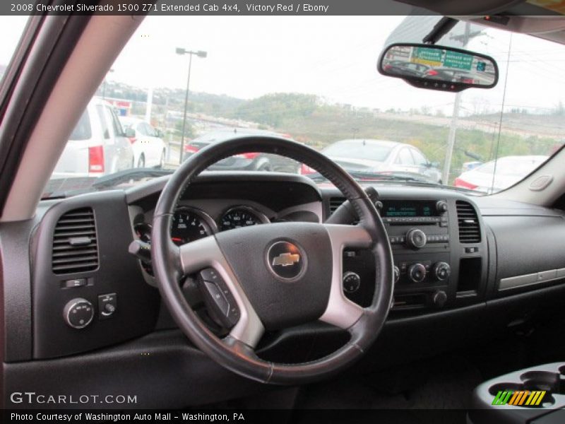 Victory Red / Ebony 2008 Chevrolet Silverado 1500 Z71 Extended Cab 4x4