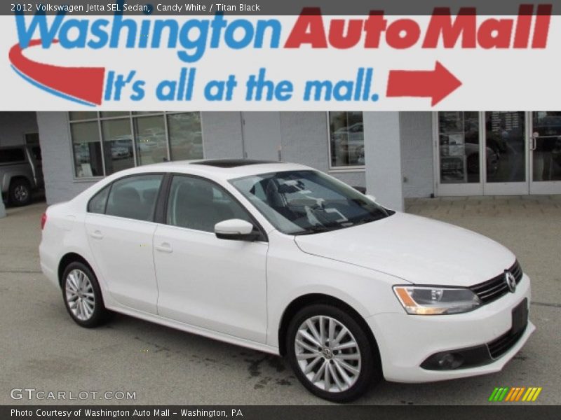 Candy White / Titan Black 2012 Volkswagen Jetta SEL Sedan