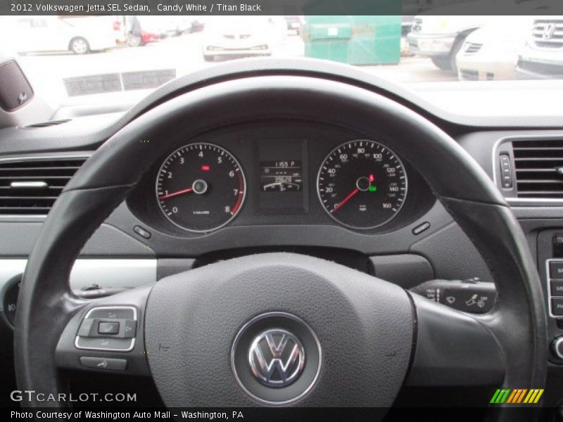 Candy White / Titan Black 2012 Volkswagen Jetta SEL Sedan