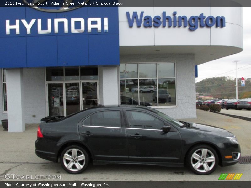 Atlantis Green Metallic / Charcoal Black 2010 Ford Fusion Sport