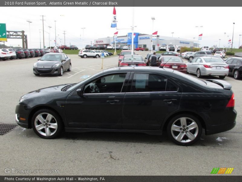 Atlantis Green Metallic / Charcoal Black 2010 Ford Fusion Sport