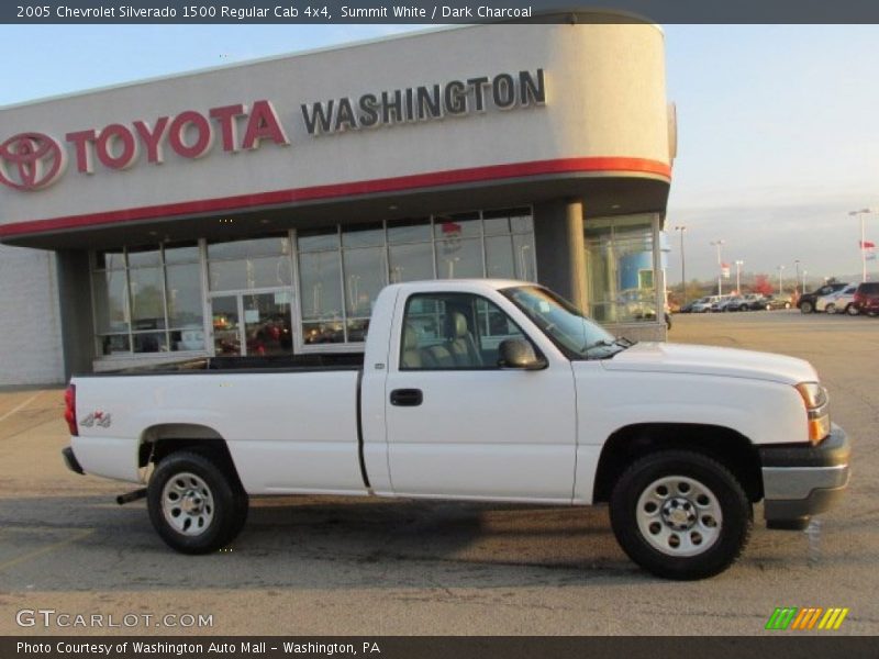 Summit White / Dark Charcoal 2005 Chevrolet Silverado 1500 Regular Cab 4x4