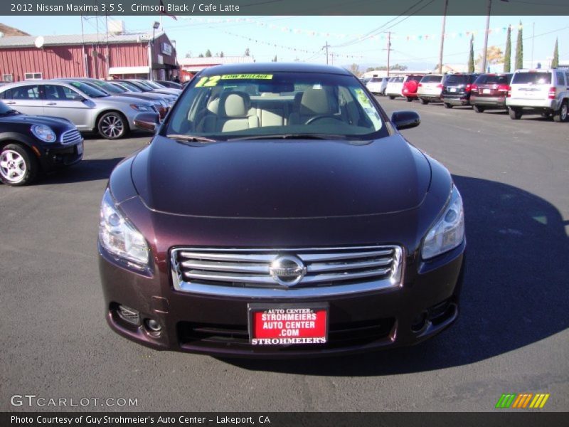 Crimson Black / Cafe Latte 2012 Nissan Maxima 3.5 S