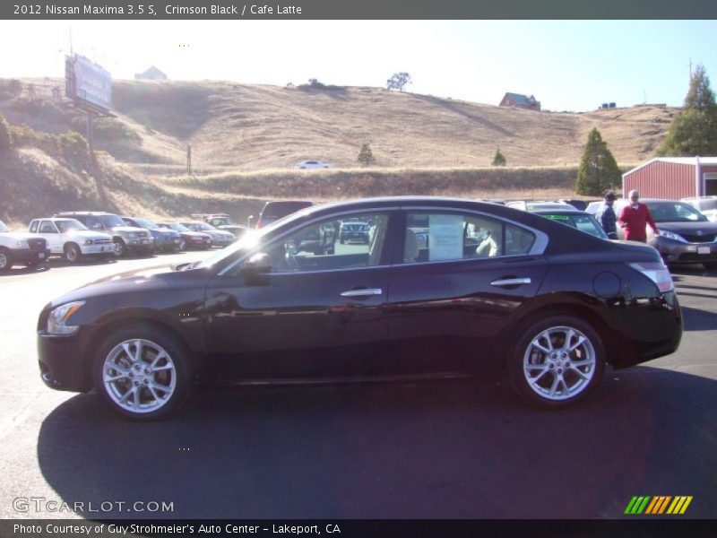 Crimson Black / Cafe Latte 2012 Nissan Maxima 3.5 S