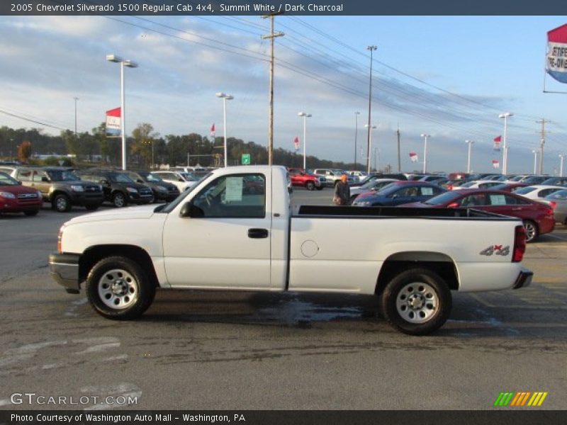 Summit White / Dark Charcoal 2005 Chevrolet Silverado 1500 Regular Cab 4x4