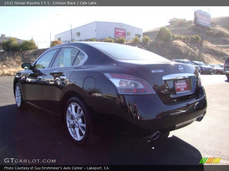 Crimson Black / Cafe Latte 2012 Nissan Maxima 3.5 S