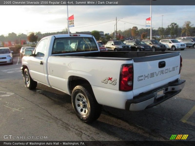 Summit White / Dark Charcoal 2005 Chevrolet Silverado 1500 Regular Cab 4x4
