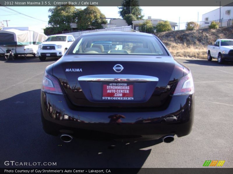 Crimson Black / Cafe Latte 2012 Nissan Maxima 3.5 S
