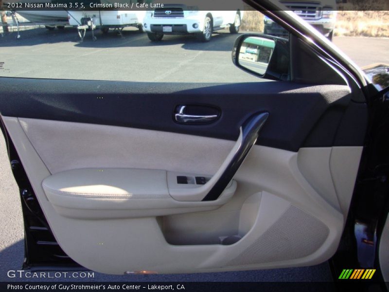 Crimson Black / Cafe Latte 2012 Nissan Maxima 3.5 S
