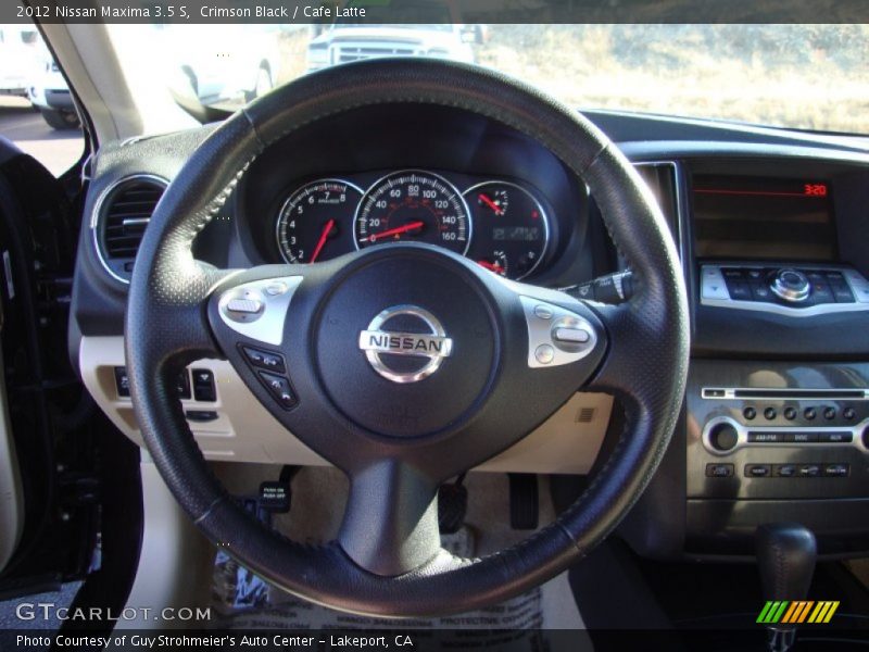 Crimson Black / Cafe Latte 2012 Nissan Maxima 3.5 S