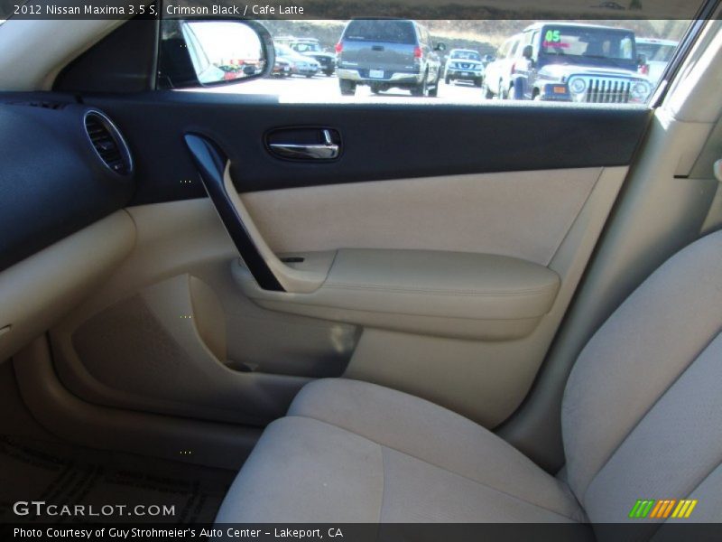 Crimson Black / Cafe Latte 2012 Nissan Maxima 3.5 S