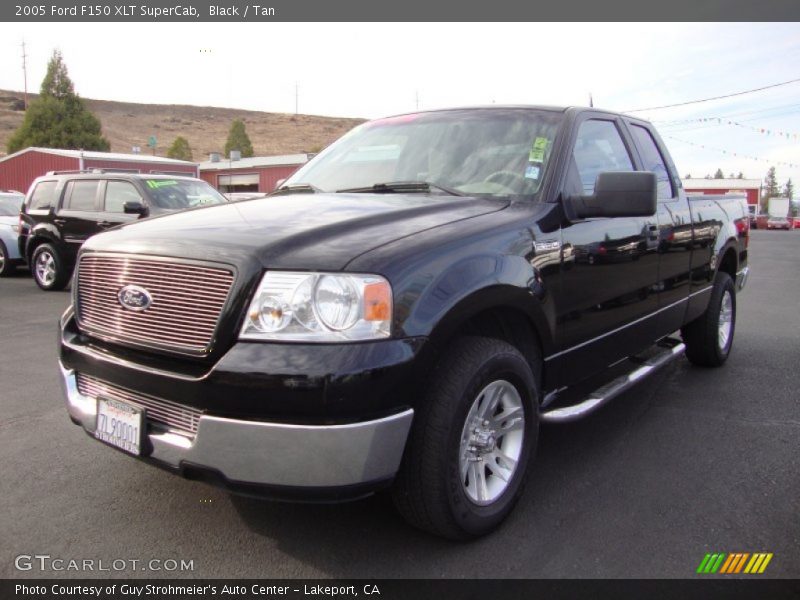 Black / Tan 2005 Ford F150 XLT SuperCab