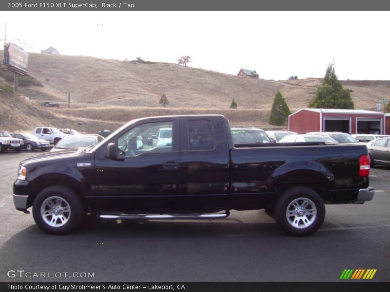 Black / Tan 2005 Ford F150 XLT SuperCab