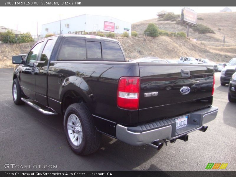 Black / Tan 2005 Ford F150 XLT SuperCab