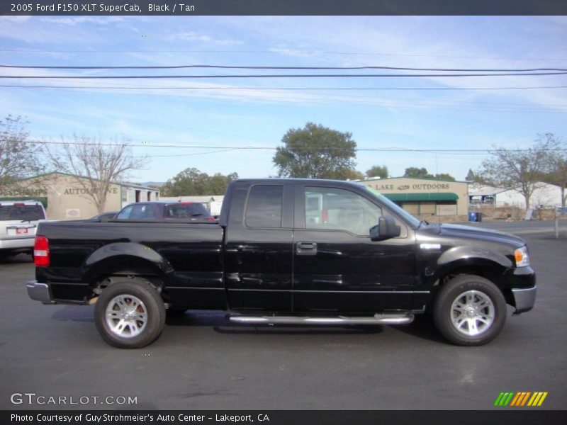 Black / Tan 2005 Ford F150 XLT SuperCab